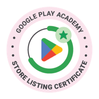 Google Play Store Listing Certificate Badge