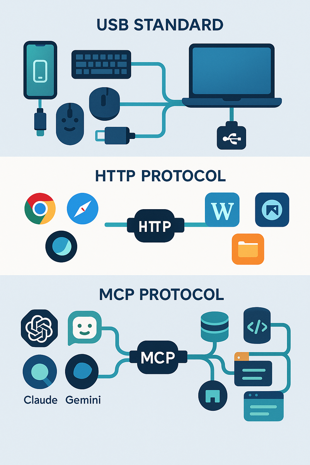 USB HTTP MCP Analogy