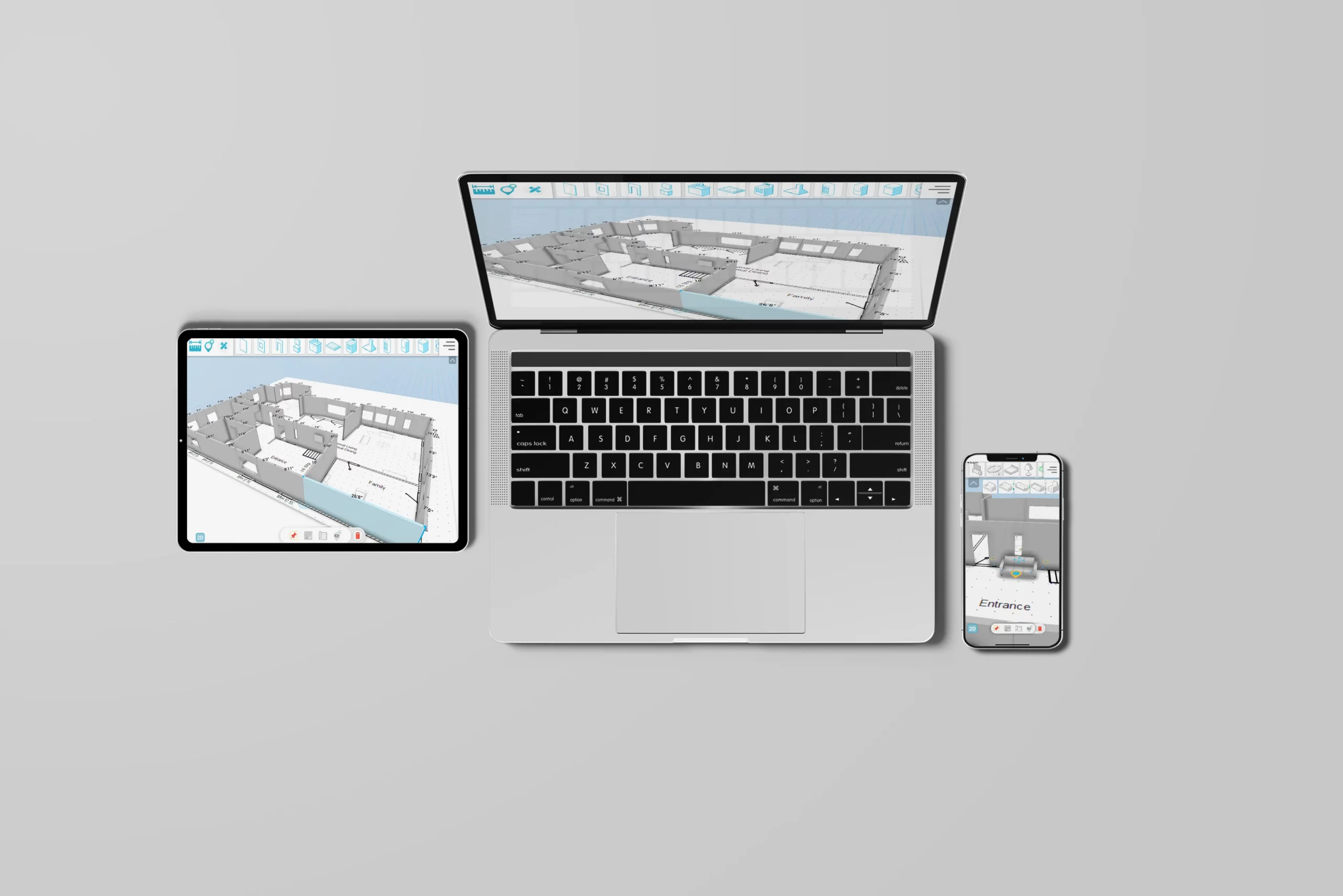 Design with Bubbles multi-platform deployment showing iOS Android Windows compatibility