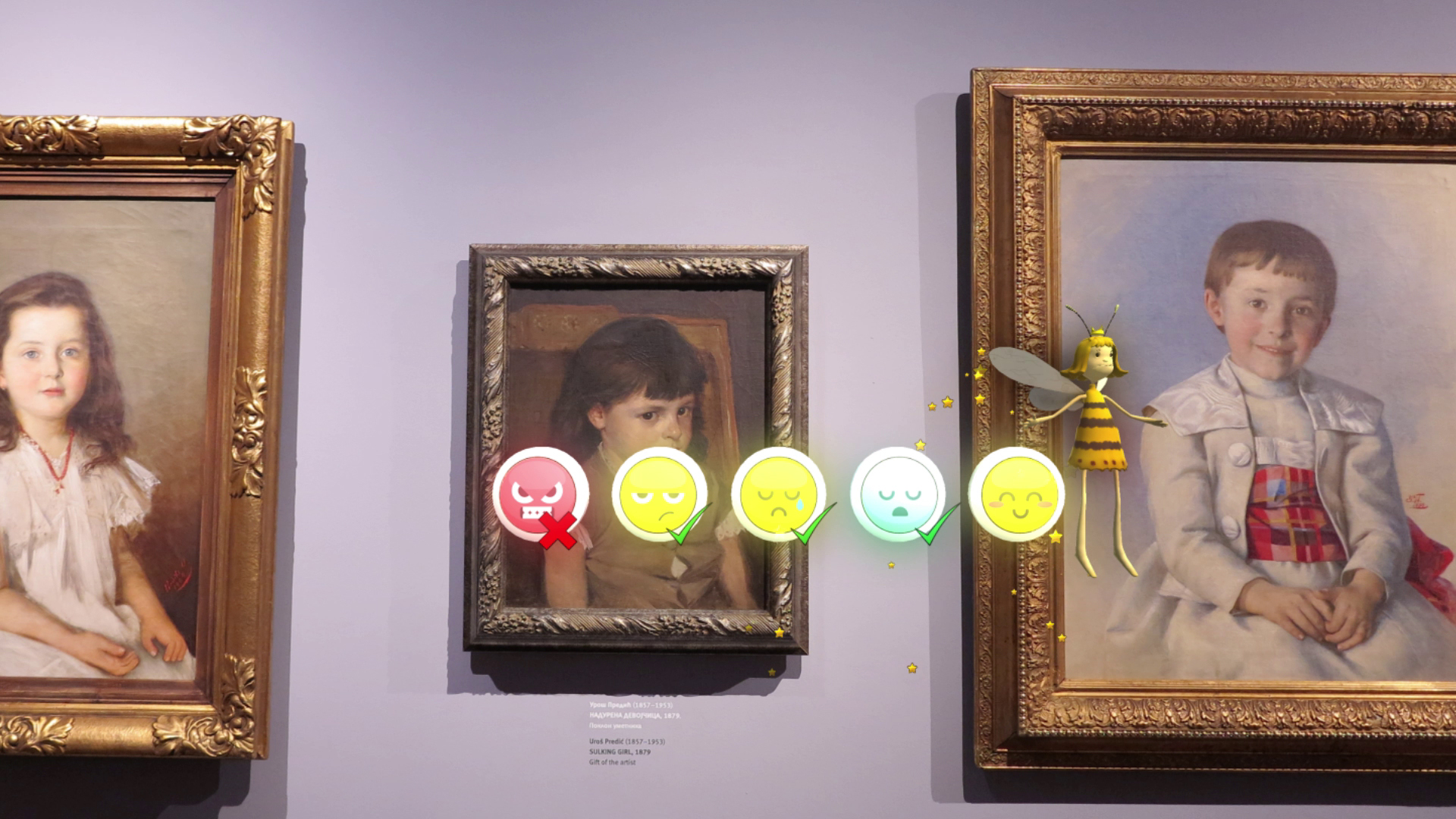 Magical Queen Bee 3D character guide in HoloLens 2 AR environment