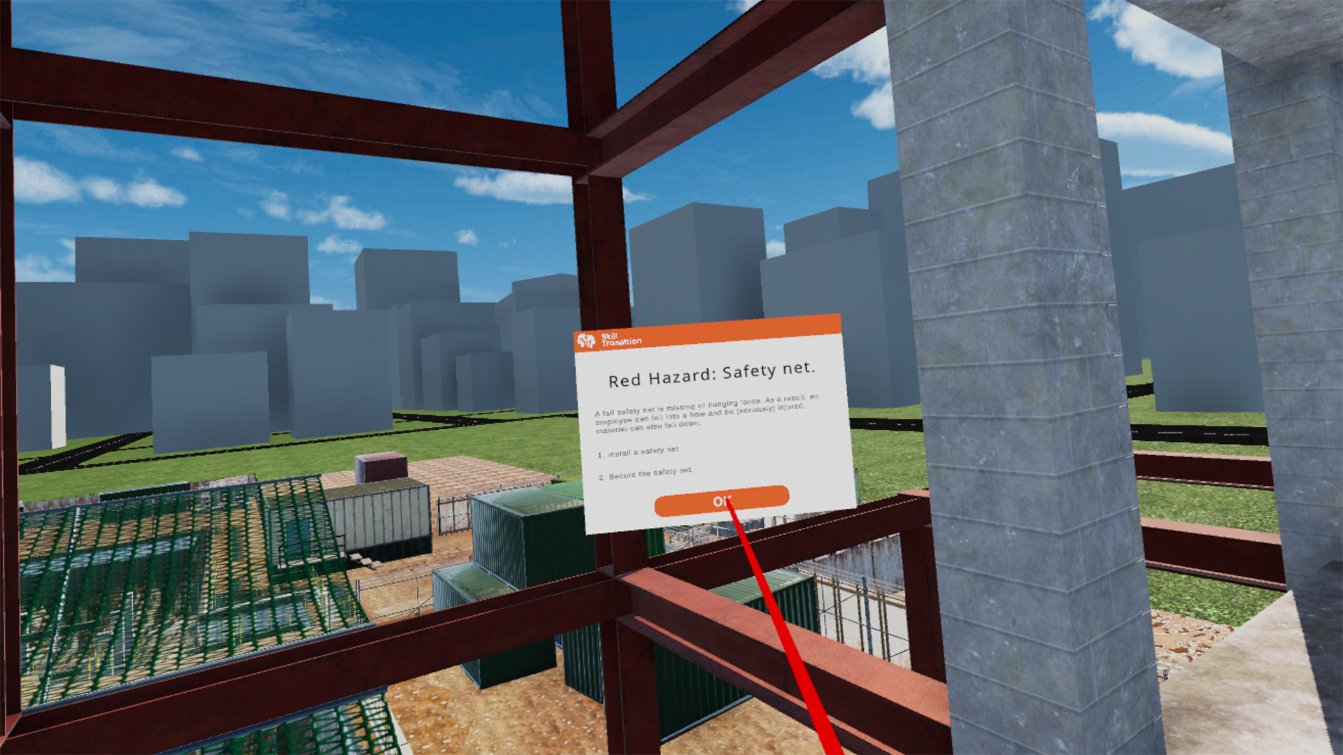 VR Fieldwork hazard identification training with Unity XR Toolkit interactions